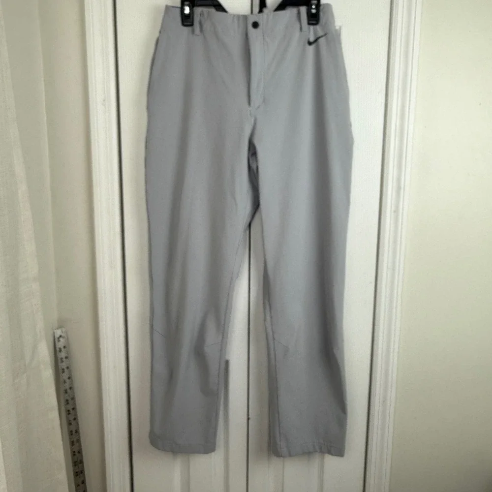 Nike Engineered Mens Golf Pants Grey Performance Trousers Articulated Knee M